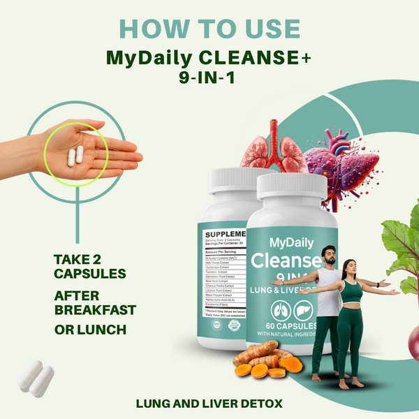MyDaily Cleanse+ 9-in-1 Lung and Liver Detox Capsules