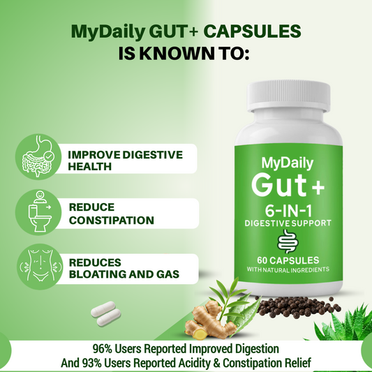MyDaily Gut+ 6 in 1 Digestive Support Capsules
