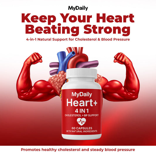 MyDaily Heart+ 4 in 1 Cholesterol + BP Support